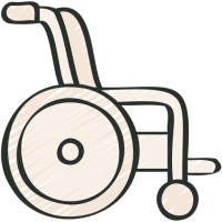 pictogramme d'un fauteuil roulant