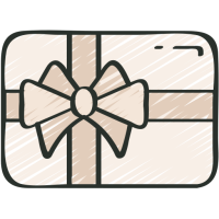 pictogramme d'une carte cadeau