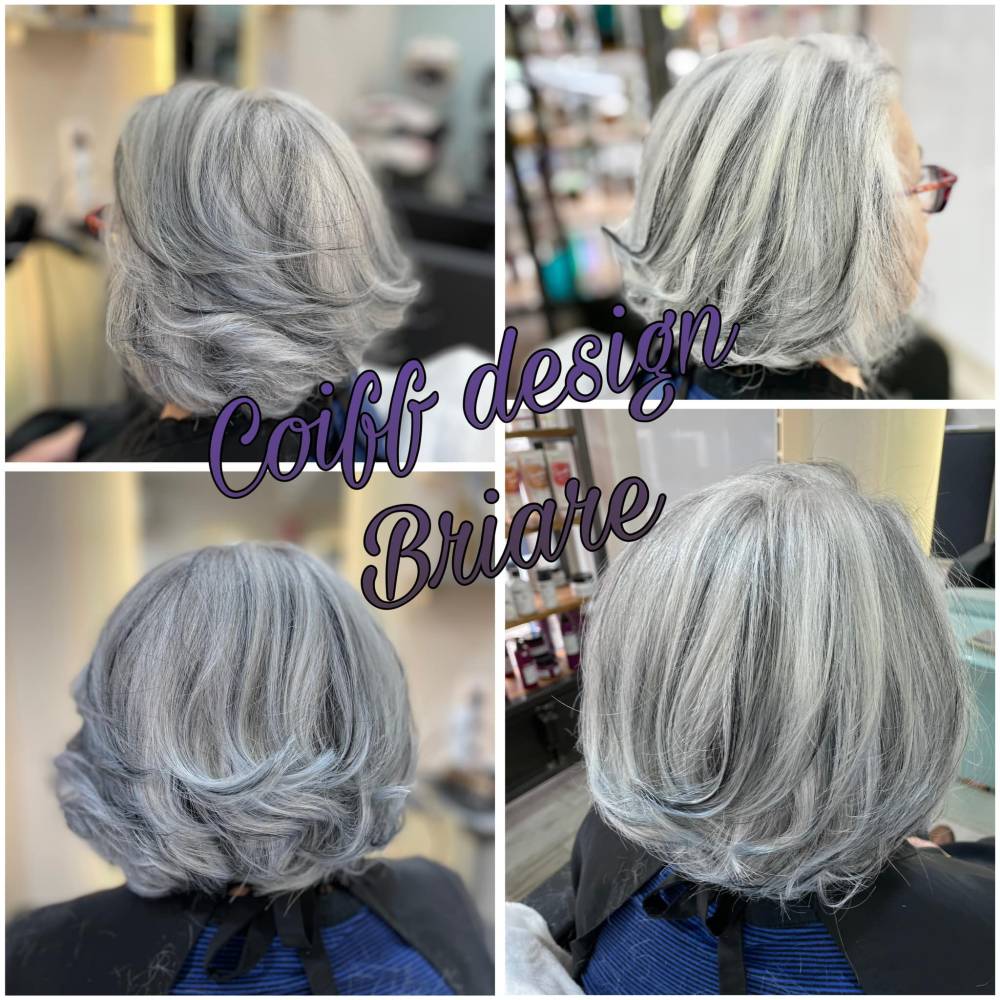 coloration blanche sur cheveux courts